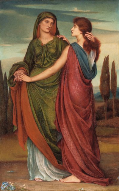 Naomi e Ruth, 1887 da Evelyn De Morgan