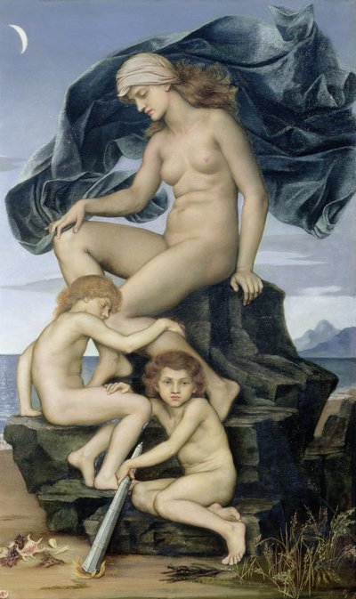 Sonno e Morte, i Figli della Notte, 1883 da Evelyn De Morgan