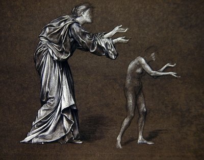 Santa Cristina dona i gioielli del padre da Evelyn De Morgan