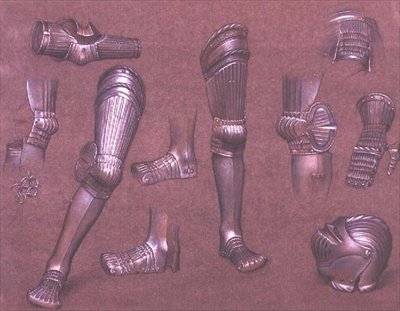 Studio di armatura, No.1 da Evelyn De Morgan