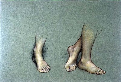 Studio di piedi da Evelyn De Morgan