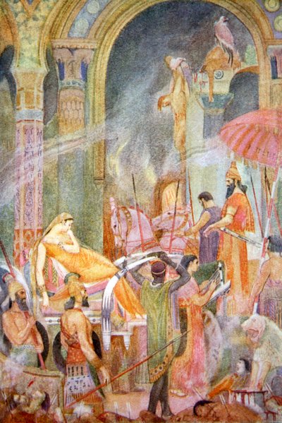 Cattura di Sarrapanu da parte di Tiglath-Pileser II, 1916 da Evelyn Paul