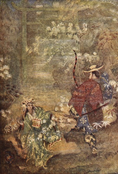 Hoori e la figlia del dio del mare, illustrazione da 