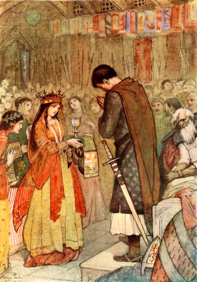 Parzival prega per una guida, 1919 da Evelyn Paul