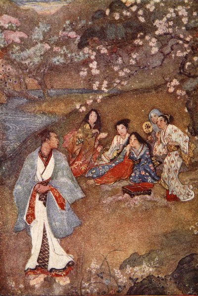 Shinge e Yoshisawa presso il Pozzo Viola, illustrazione da 