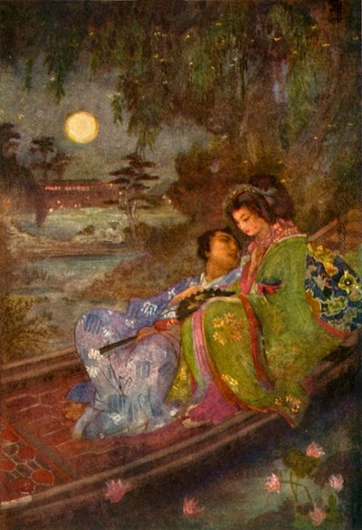 Gli amanti che si scambiarono i ventagli, 1912 da Evelyn Paul