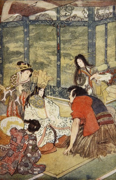 Urashima e la figlia del Re del Mare, illustrazione da 