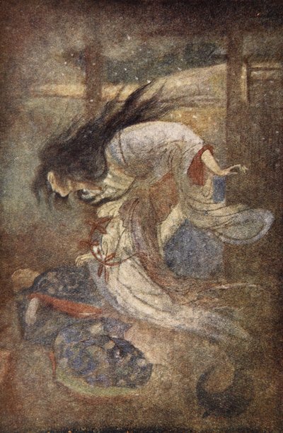 Yuki-Onna, La Signora della Neve, illustrazione da 