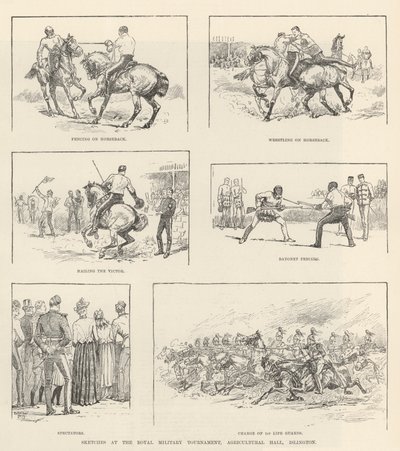 Schizzi al Royal Military Tournament, Agricultural Hall, Islington da Evelyn Stuart Hardy