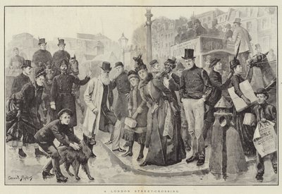 Un attraversamento di strada a Londra da Everard Hopkins