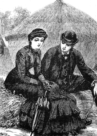 Una giovane coppia seduta insieme da Everard Hopkins