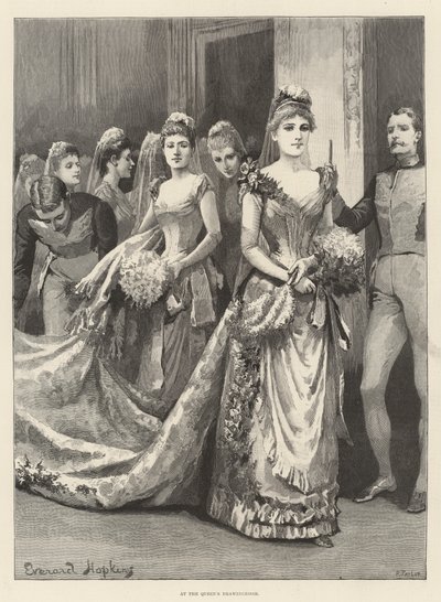 Alla sala del trono della regina da Everard Hopkins