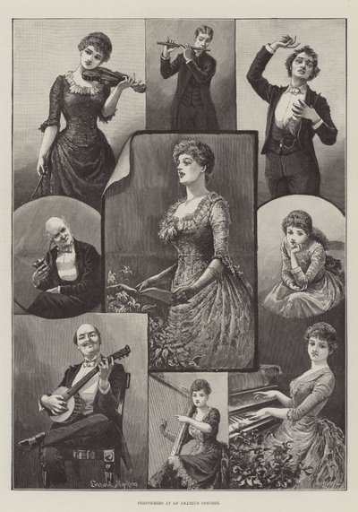 Esecutori a un concerto amatoriale da Everard Hopkins