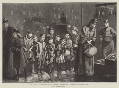 Cosa resta; o, briciole dalla tavola del ricco, schizzo fuori da un negozio di pesce e pollame da Everard Hopkins