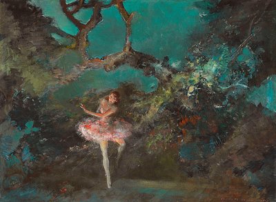 Ballerina sul palco da Everett Shinn
