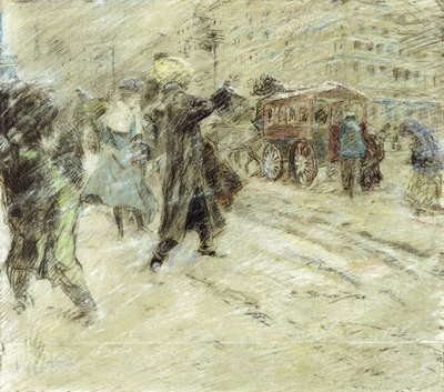 Tempesta di neve, Madison Square, New York da Everett Shinn