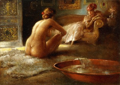 Il voyeur e la sua bagnante da Everett Shinn