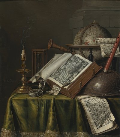 Natura morta vanitas da Evert Collier