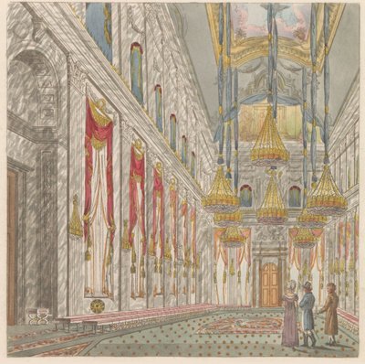 Interno del Palazzo Reale sulla Piazza Dam, ca. 1810-1813 da Evert Maaskamp
