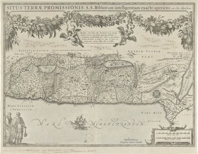 Mappa della Terra Promessa da Evert Simonsz Hamersvelt