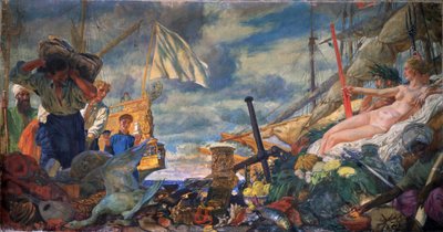 Allegoria del commercio internazionale da Evgeni Evgenievitch Lanceray