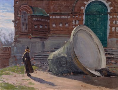 La rovina delle campane della chiesa, 1924 da Evgeni Ivanovich Stolitsa
