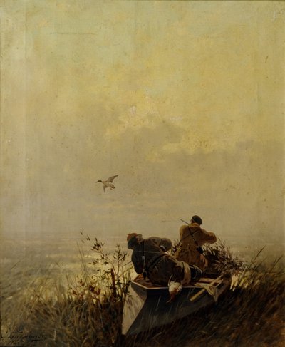 Caccia alle anatre, 1905 da Evgeny Alexandrovich Tichmenev