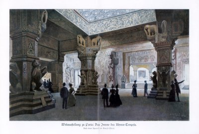 Tempio Khmer, Esposizione Universale di Parigi, 1889, 1900 da Ewald Thiel