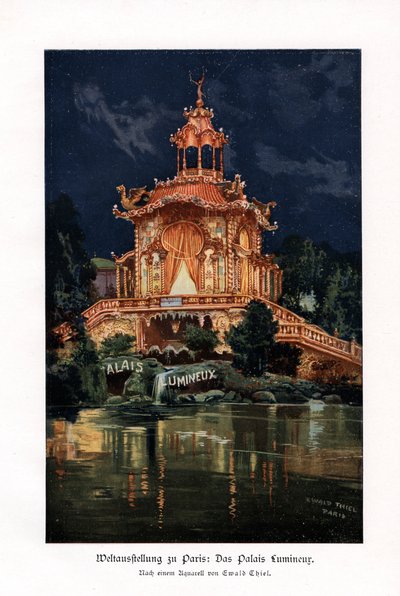 Il Palais Lumineux, Esposizione Universale di Parigi, 1900 da Ewald Thiel