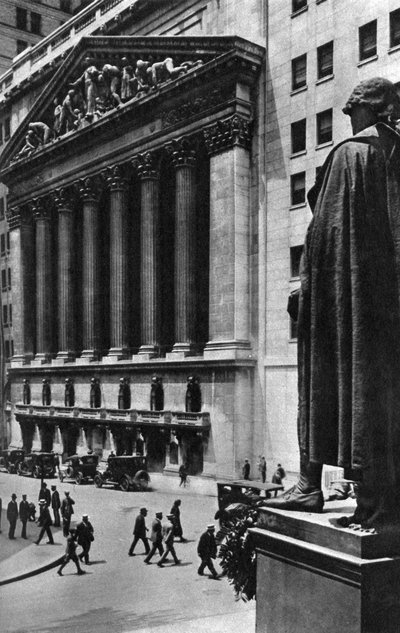 Borsa di New York, New York City, USA, c1930s da Ewing Galloway