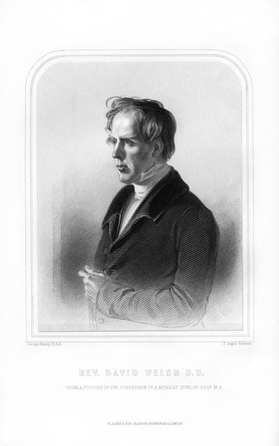 David Welsh, divino e accademico scozzese, 1870 da FA Roberts