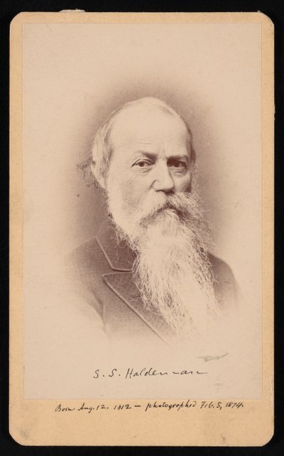 Ritratto di Samuel Stehman Haldeman 1812-1880, 5 febbraio 1874 da FA Wenderoth and Co