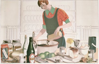 Il Budino di Natale, poster 1928 da F.C. Harrison