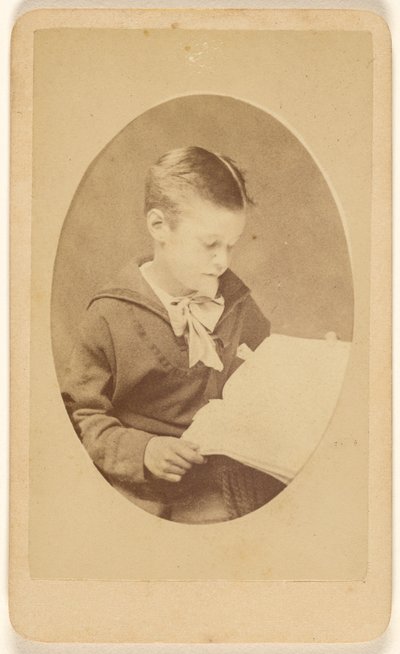 [Ragazzo non identificato che legge, in stile ovale]. da F.G. Handel