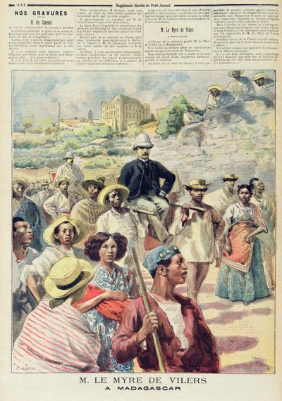 M. le Myre de Vilers in Madagascar, illustrazione da 