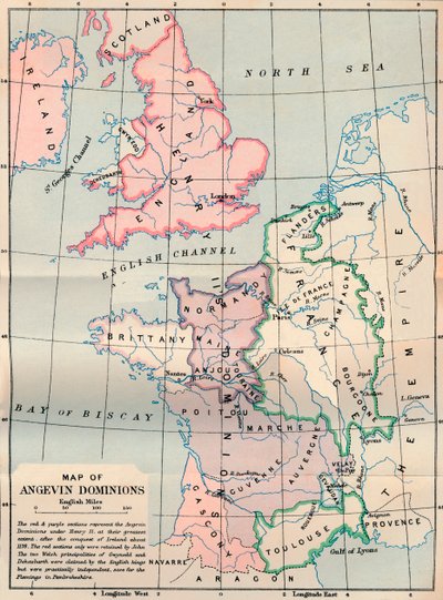 Mappa dei domini angioini, 1902 da FS Weller