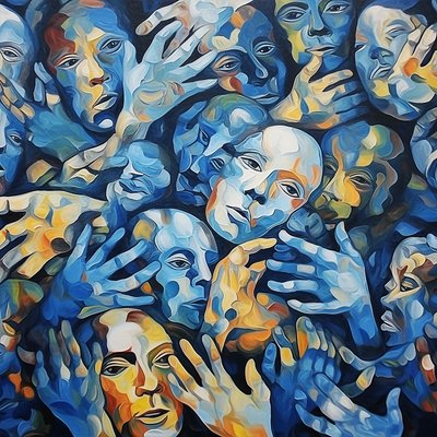 Una folla di volti da F. Abderrahim