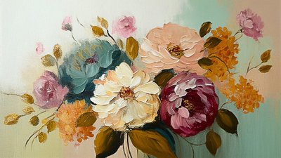 Fiore vintage astratto da F. Abderrahim
