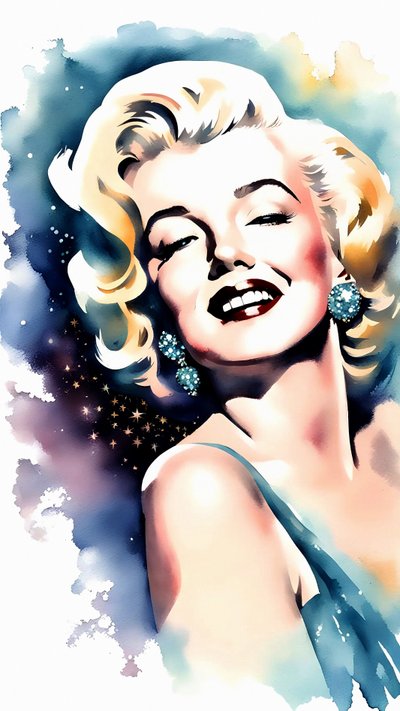 Ritratto di Marilyn Monroe da F. Abderrahim