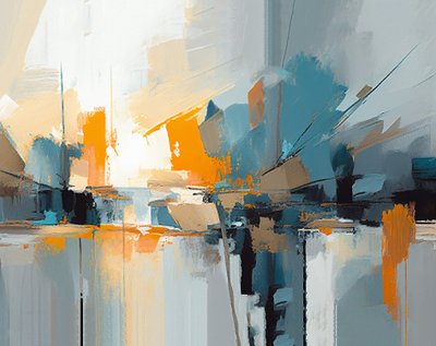 Composizione contemporanea, texture astratta da F. Abderrahim