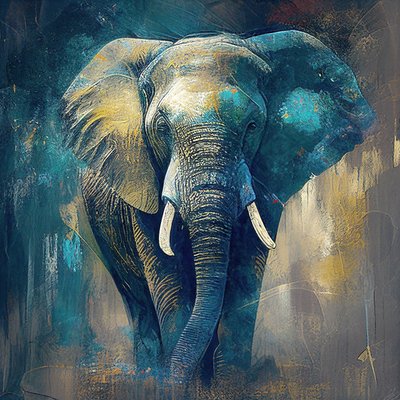 Ritratto di elefante da F. Abderrahim