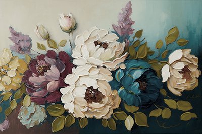 Bouquet floreale di peonie da F. Abderrahim