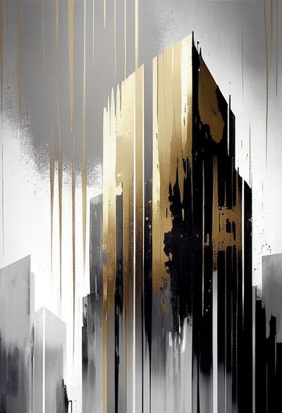 Edificio architettonico minimalista astratto da F. Abderrahim