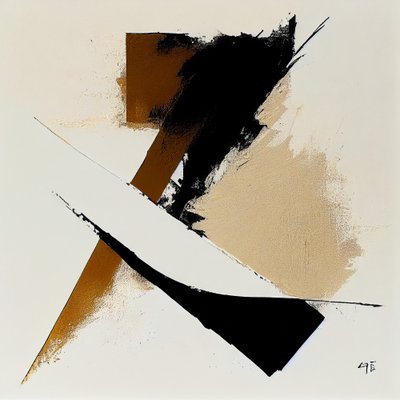 Pittura astratta minimalista per decorazione da F. Abderrahim