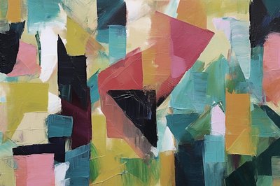 Pittura astratta geometrica minimalista da F. Abderrahim