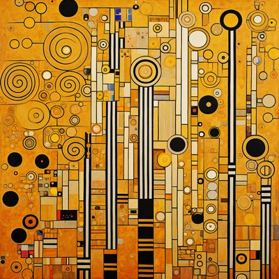 Motivi minimalisti di Klimt, decorazione moderna per la stanza, arte murale | Stampe su tela da F. Abderrahim