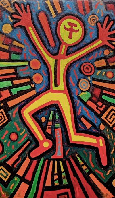 Pittura figurativa naif da F. Abderrahim
