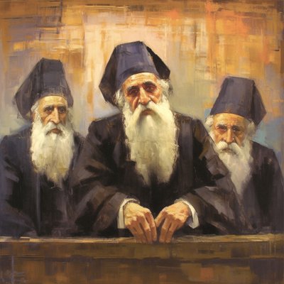 Ritratto di anziani religiosi del clero da F. Abderrahim