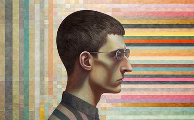 Uomo intellettuale ispirato da Giorgio de Chirico da F. Abderrahim