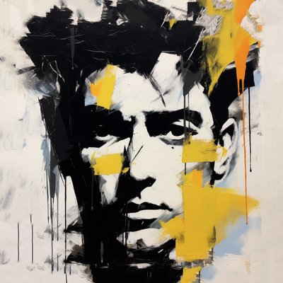 Ritratto di James Dean, stile Picasso da F. Abderrahim